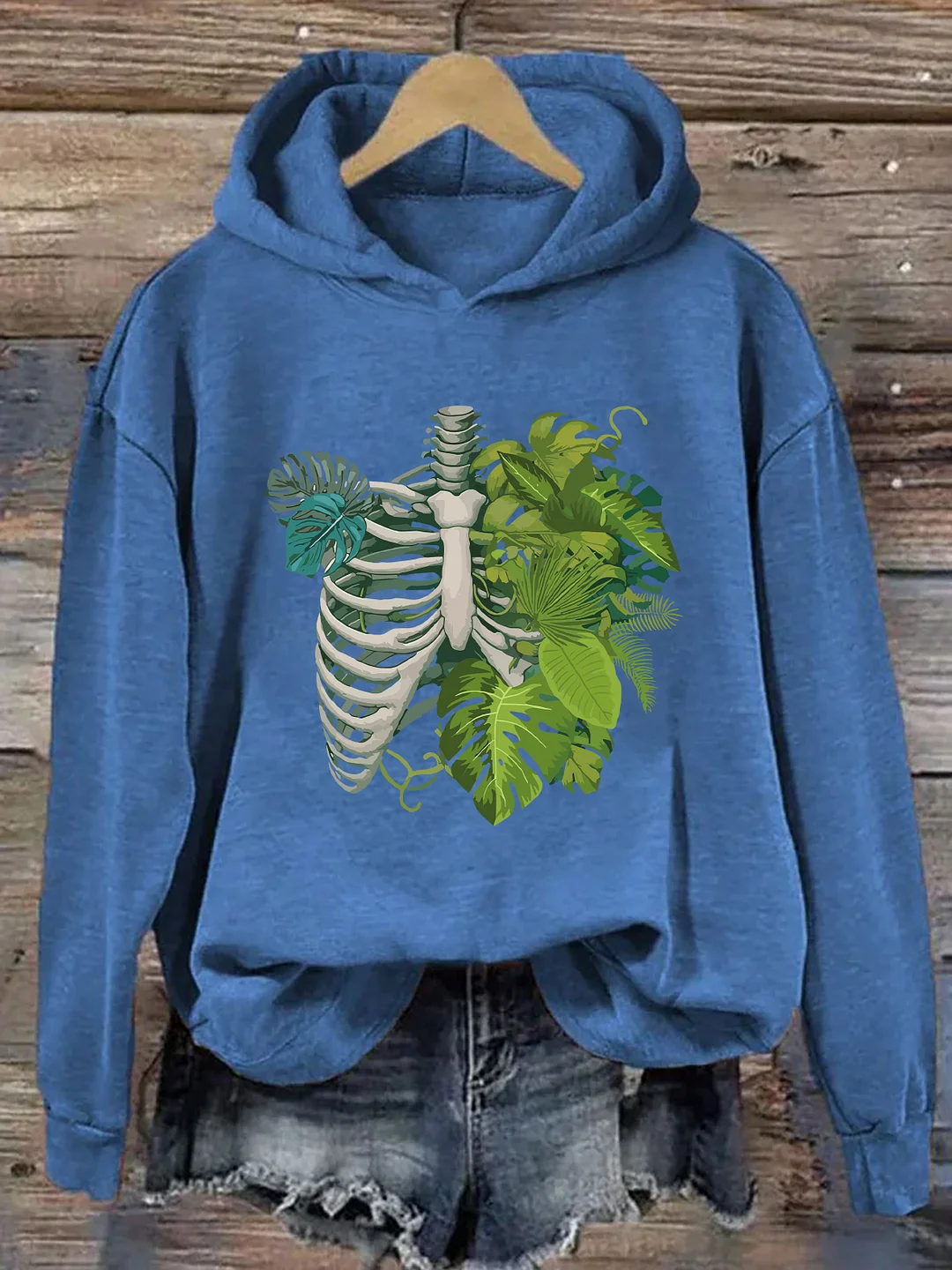Skeleton Plant Body Hoodie