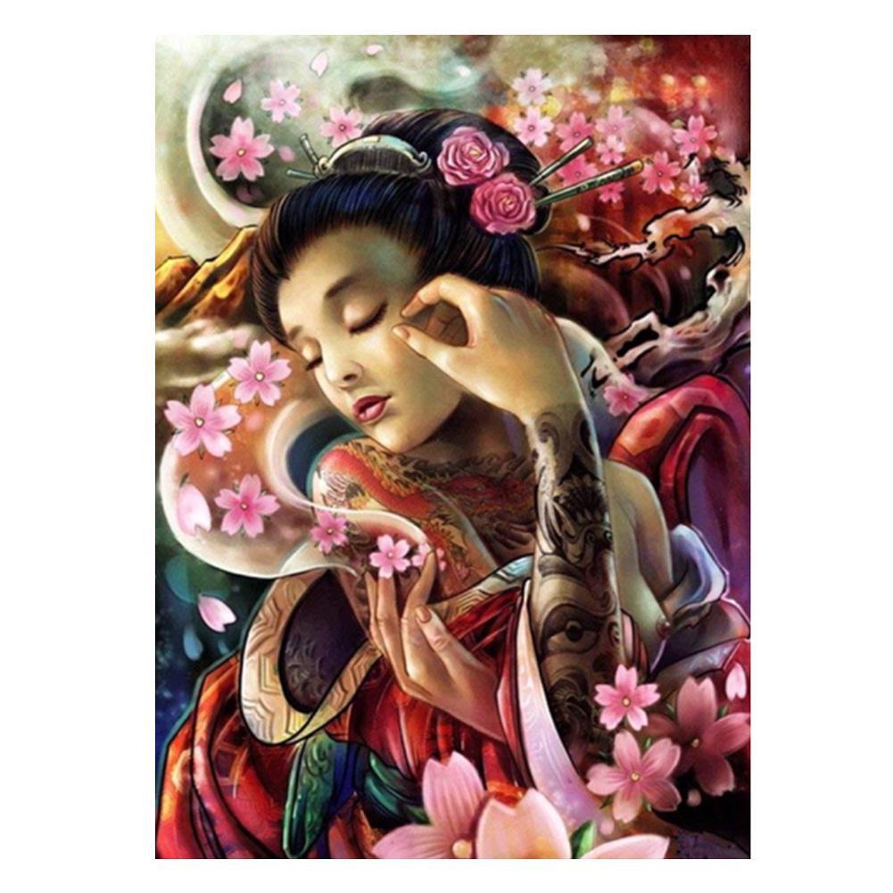 

30*25CM-Charming Women-Round Drill Diamond Painting, 501 Original