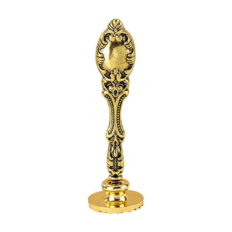 Retro Roman Column Seal Handle Craft Supplies for Wedding Invitations (Gold)
