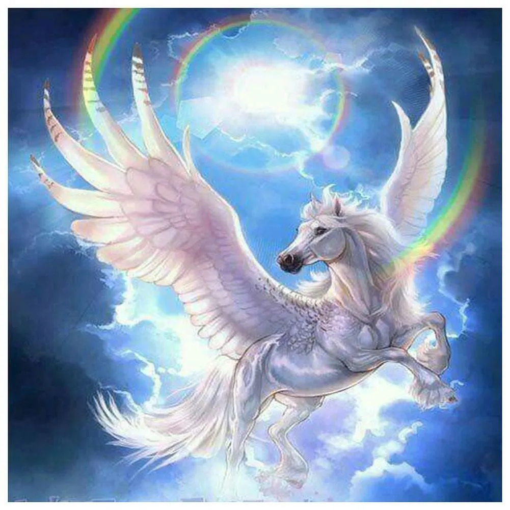 Diamond Painting - Full Round - Flying Horse