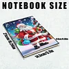 2 Stück 50-seitiges A5 Schneemann Santa Claus Diamond Painting Notizbuch für Erwachsene Geschenk