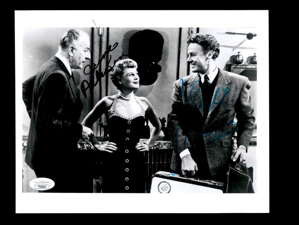 June Allyson Van Johnson JSA Coa Signed 8x10 Photo Poster painting Autograph