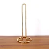 Nordic Light Luxury Iron Paper Towel Rack Ornaments Dining Table Kitchen Bathroom Roll Holder Thick Standing Tissue Storage Rack