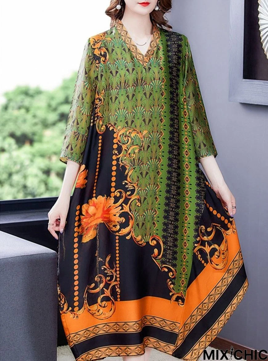 Fashionable and Luxurious Temperament Loose Slim Dress