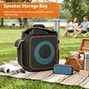 Speaker Bag for JBL Partybox Encore2 Essential Detachable Adjustable Strap Portable Travel Rugged Speaker Cover for Microphones Charger Cable and Accessories