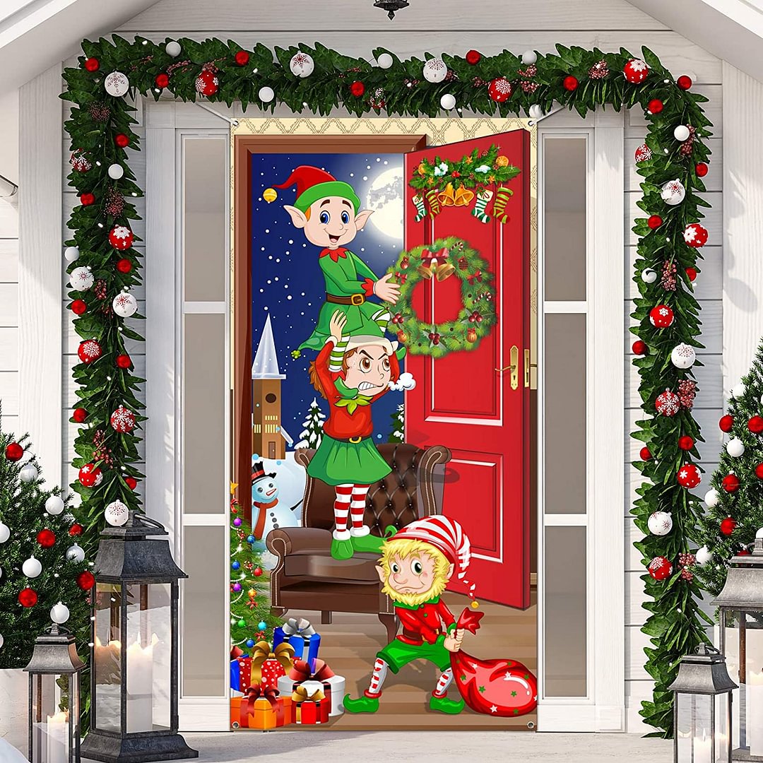 Santa gate elves christmas gate