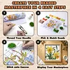 Conch Sunset Glass Bead Partial 11CT DIY Stamped Cross Stitch Kits for Beginners Adults Home Decor Cross Stitch Art and Crafts Kits 14.04x14.04in tapestrymarket