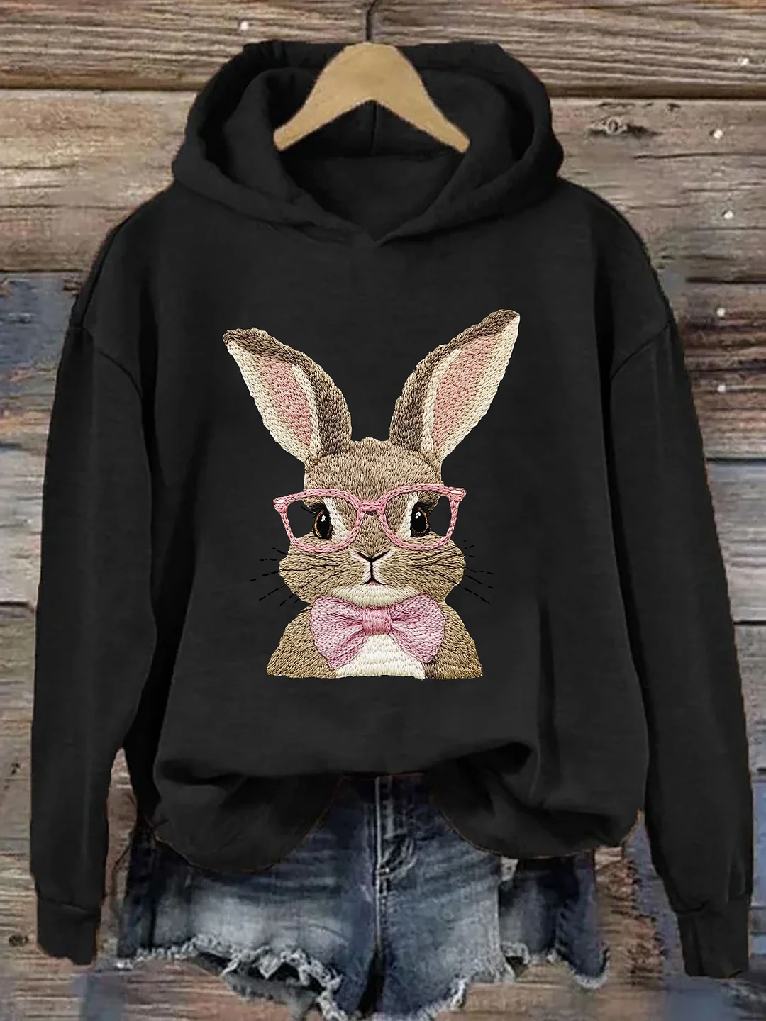 Retro Easter Bunny Hoodie