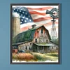 Diamond Painting-DIY Full Round Drill House&Flag(40*50CM)