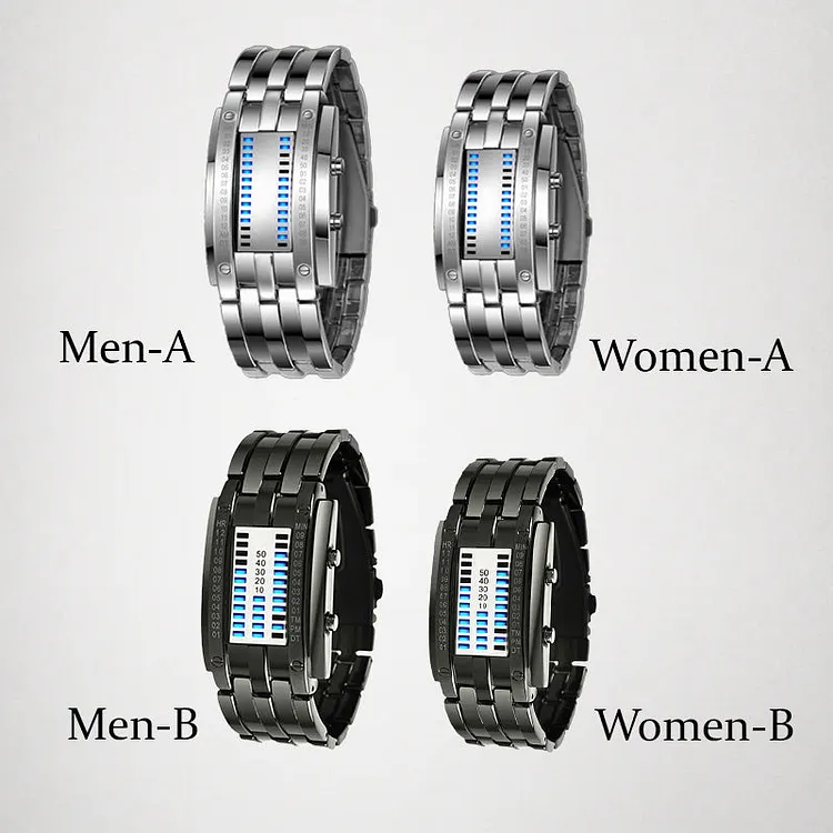 ⌚ NOW 50% OFF! 🤓 Cyberpunk Binary LED Watch &ndash; &ldquo;Only Geeks Get It&rdquo; &ndash; Futuristic, Unique and Eye-catching with Blue LED Display 💙