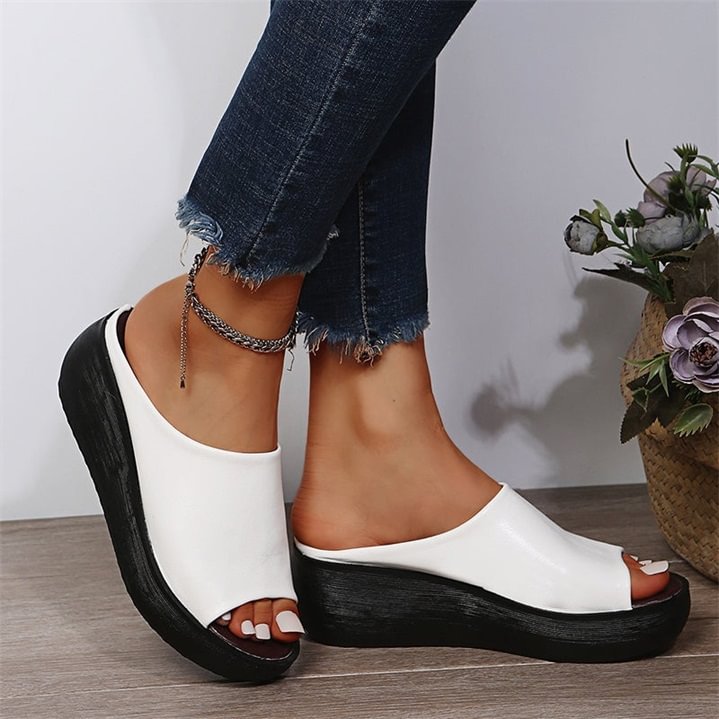Zekear Sandals Women's Leather Sole Slippers