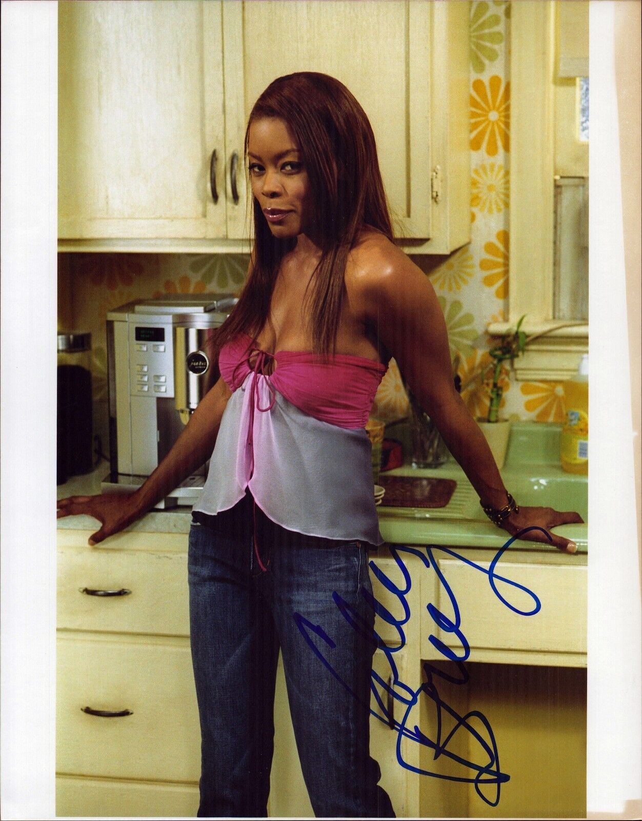 Golden Brooks Original Autograph Portrait Kodak Film Photo Poster painting (W-9288 +