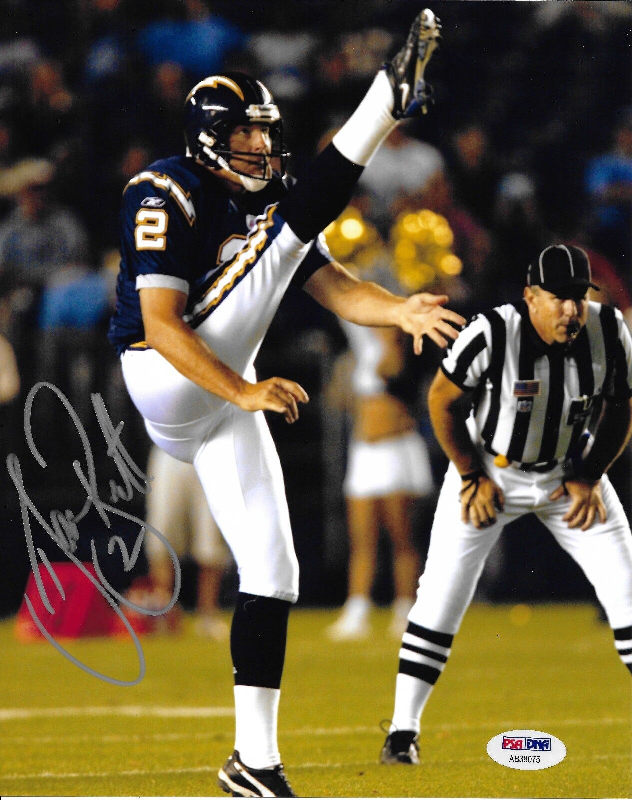 Darren Bennett Signed Chargers Football 8x10 Photo Poster painting PSA/DNA COA Punter Autograph