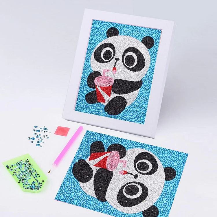 15*15cm Cartoon Diamond Painting Kits for Kids Full Drill Painting