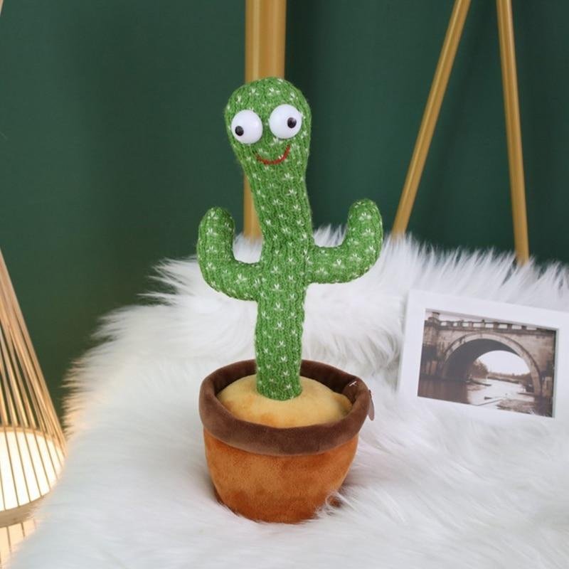 Cactus Toy Funny 32cm Electric Dancing Plant Cactus Plush Stuffed Kids Toy