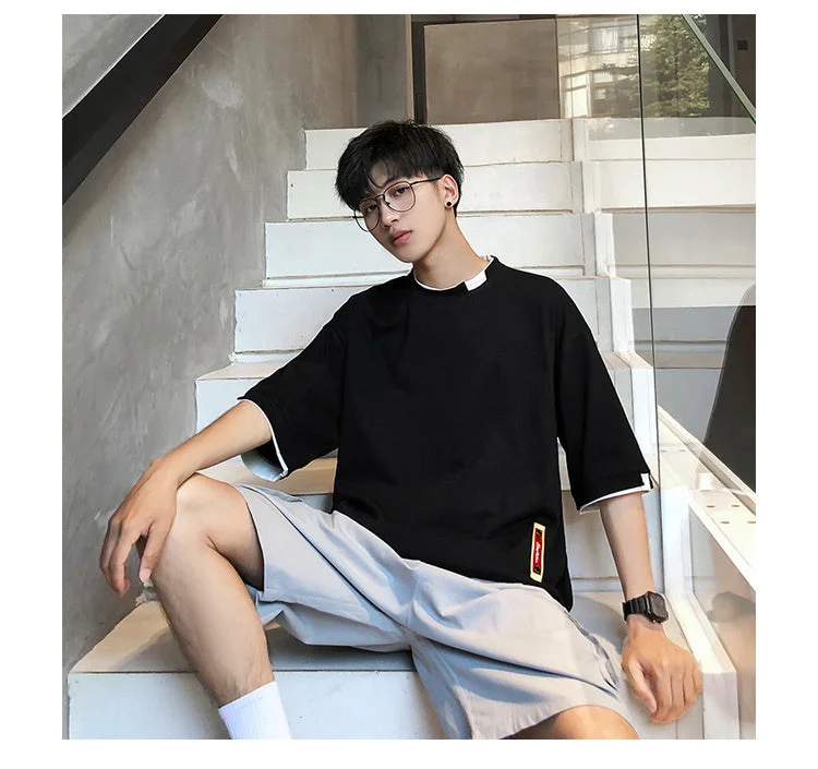 Aonga T Shirt Oversize Cotton Men Mens Summer Tshirts Oversized Tee Shirts 5XL Casual T Shirt Tee for Man Streetwear Big Size