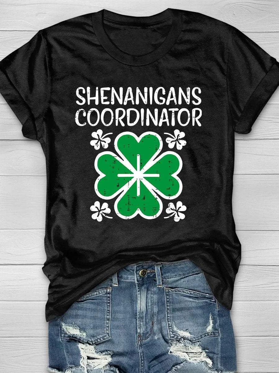Shenanigans Coordinator Print Short Sleeve T-shirt