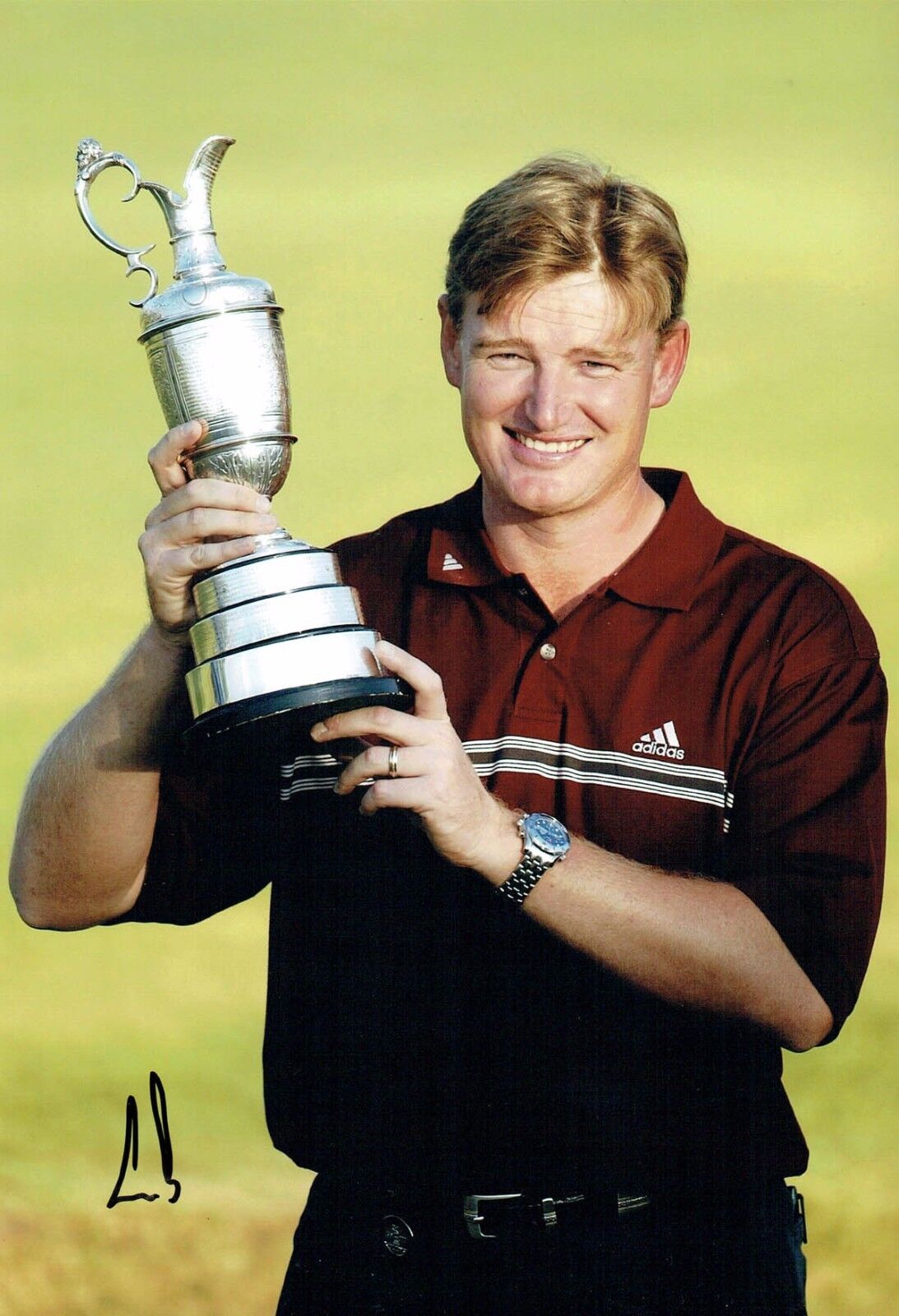 Ernie ELS SIGNED AUTOGRAPH 12x8 Photo Poster painting 1 AFTAL COA 2002 Muirfield Golf Winner