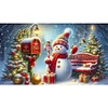 (70*40cm)Christmas Snowman - Full Round Drill Diamond Painting