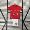 2007/2008 Retro Manchester United Home Champions League Edition Football Jersey 1:1 Thai Quality Kids Size