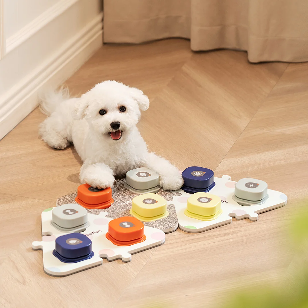 Dog Communication Buttons   3-in-1 Puzzle-Style  mewoofun