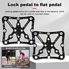 Aluminum Alloy Quick Release Bike Clipless Pedals Self-locking Pedal Adapter