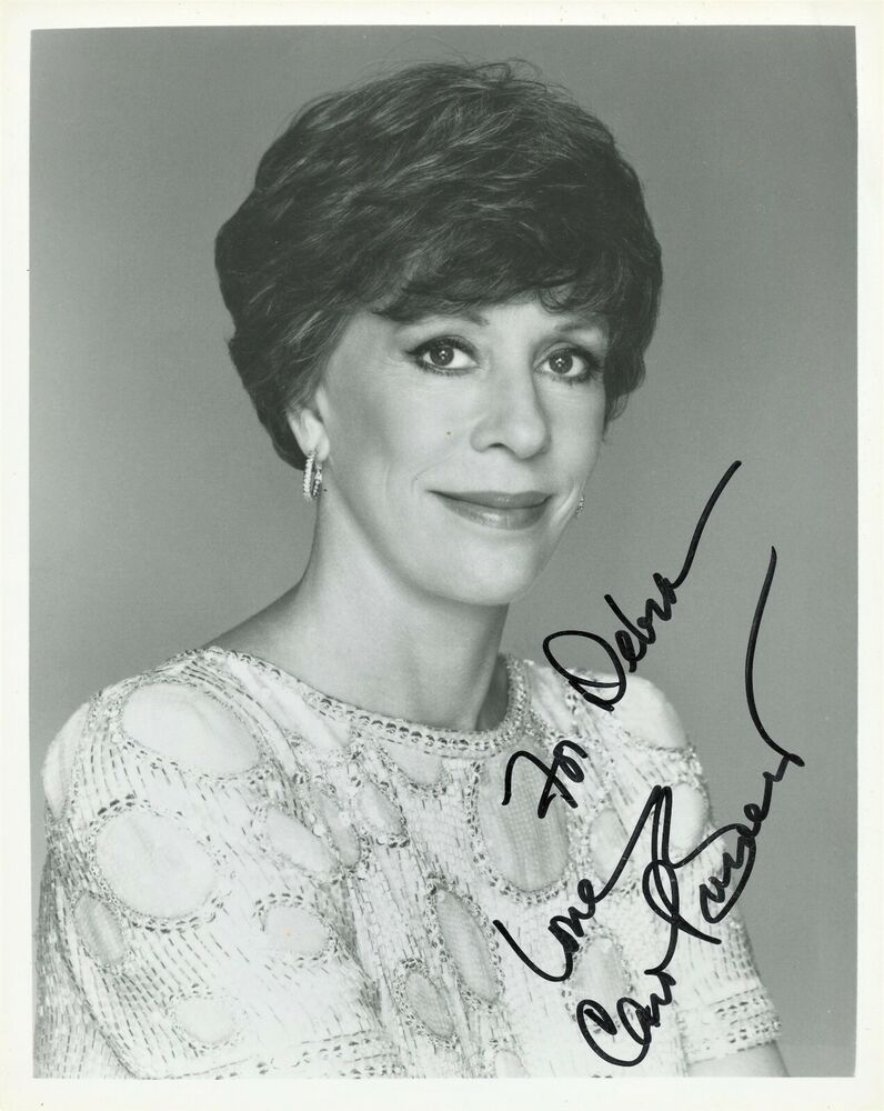 Young CAROL BURNETT Signed Photo Poster painting