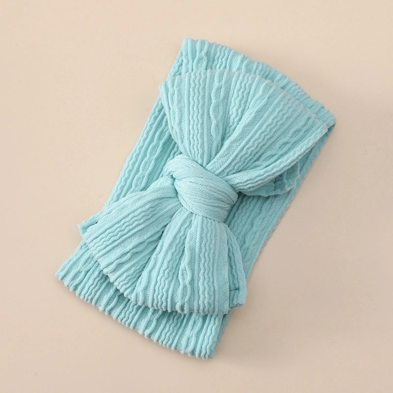 Girl’s Minimalist Bow Knot Nylon Jacquard Hair Band