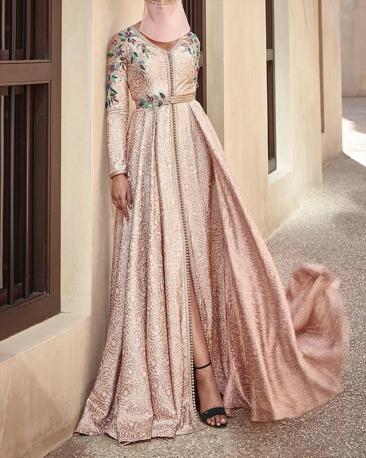 Women's Elegant Embroidered Evening Dress