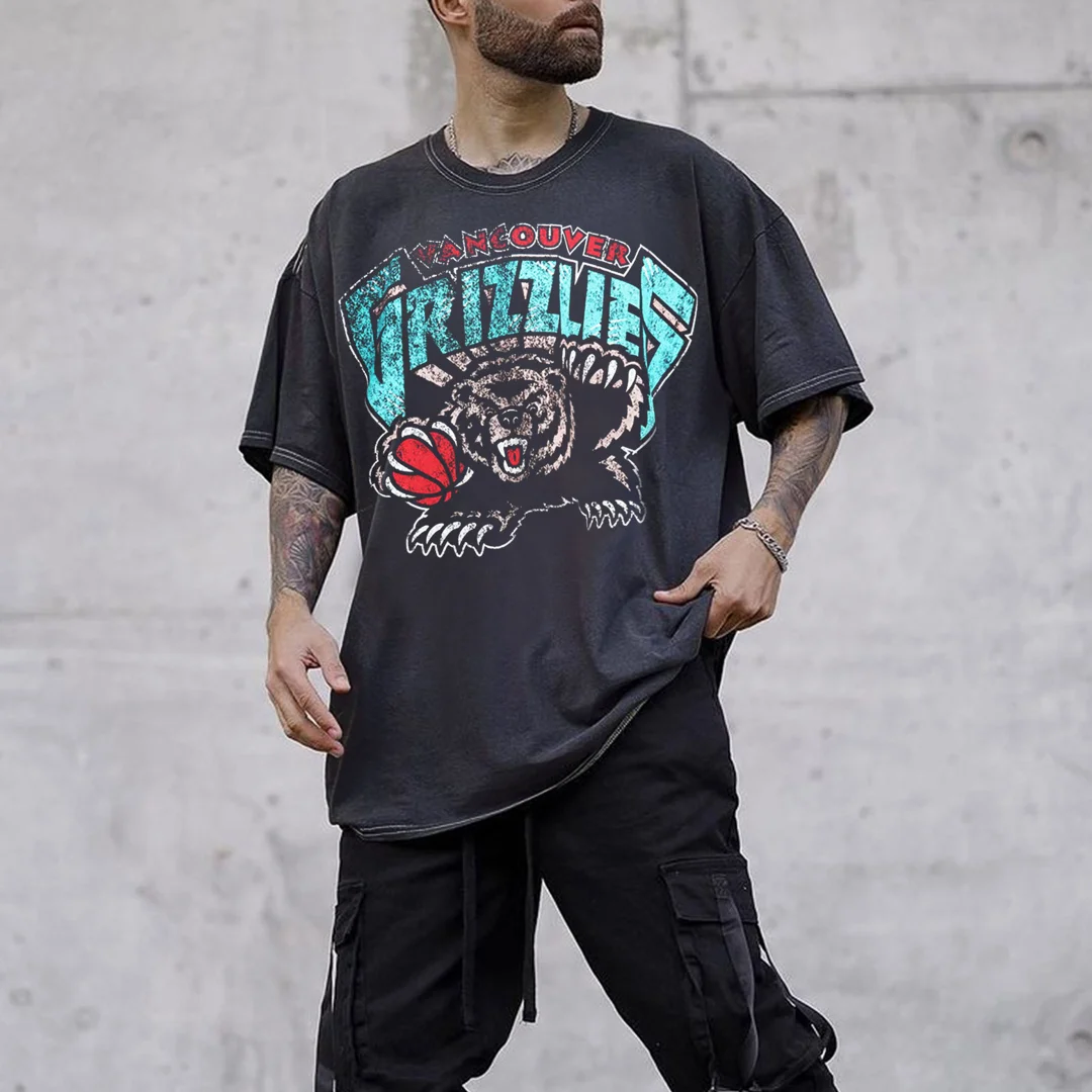Vancouver Grizzlies NBA Mens T-shirt | Tide-Box
