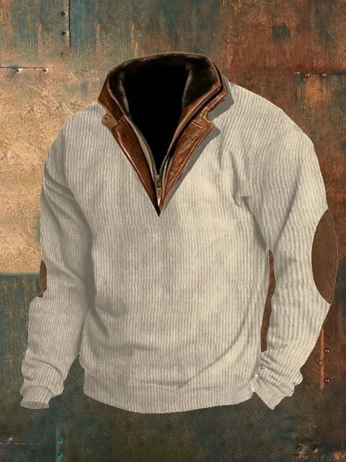 Men's Vintage Long Sleeve Casual Sweatshirt