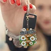 6 PCS Garden Daisy Double Sided - 5D DIY Keychain