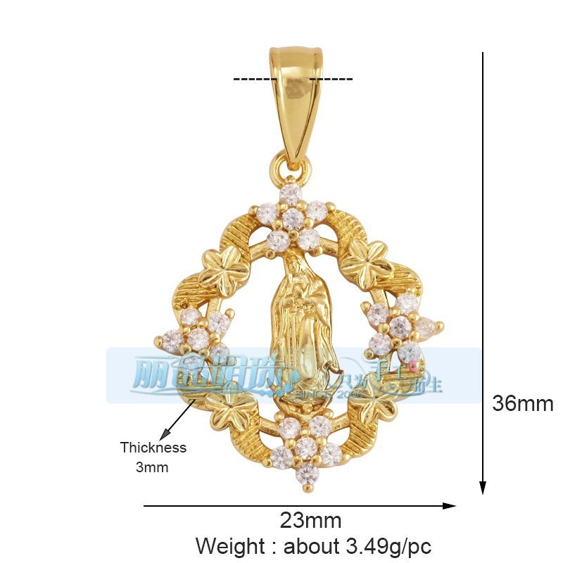 1 Piece 17*24mm 20 * 23mm Copper Human Pendant Jewelry Accessories