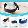 PLA Charging Dock Stand for Fitbit Air Compact Nightstand Organizer Base with Cable Managements Desktop Storage Stand for Office Desk Bedroom Table Dormitory Travel