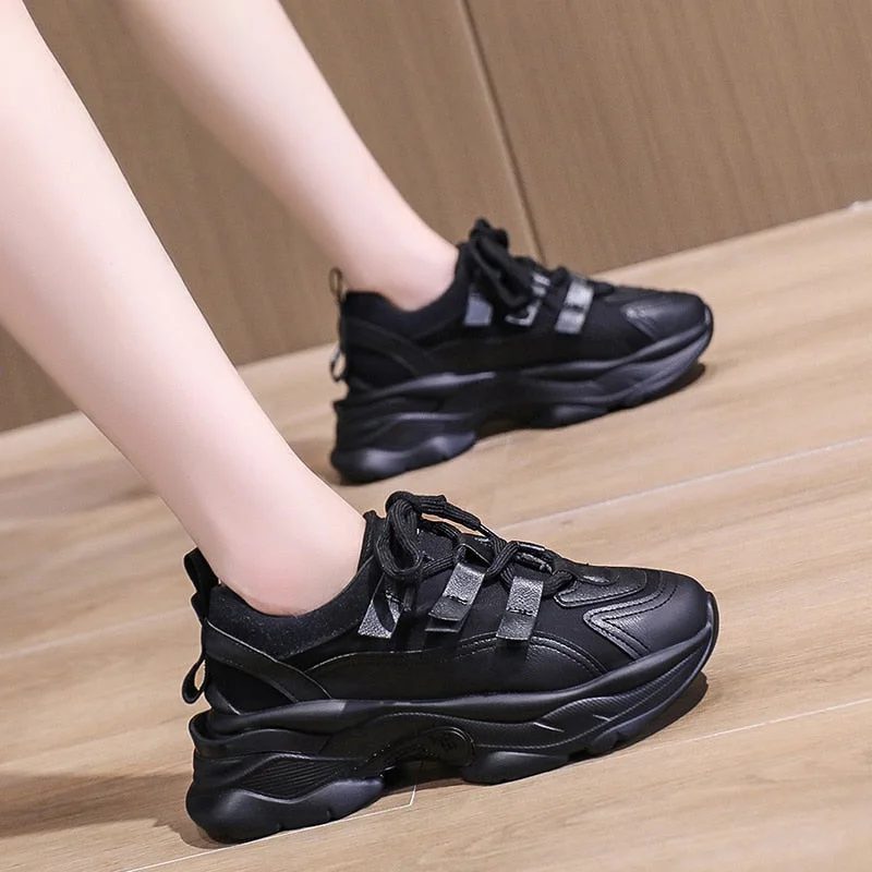Brand Sneakers Women Platform Shoes Fashion Thick Sole Sport Shoes Ladies Trainers Casual Chunky Sneakers Women Basket Femme