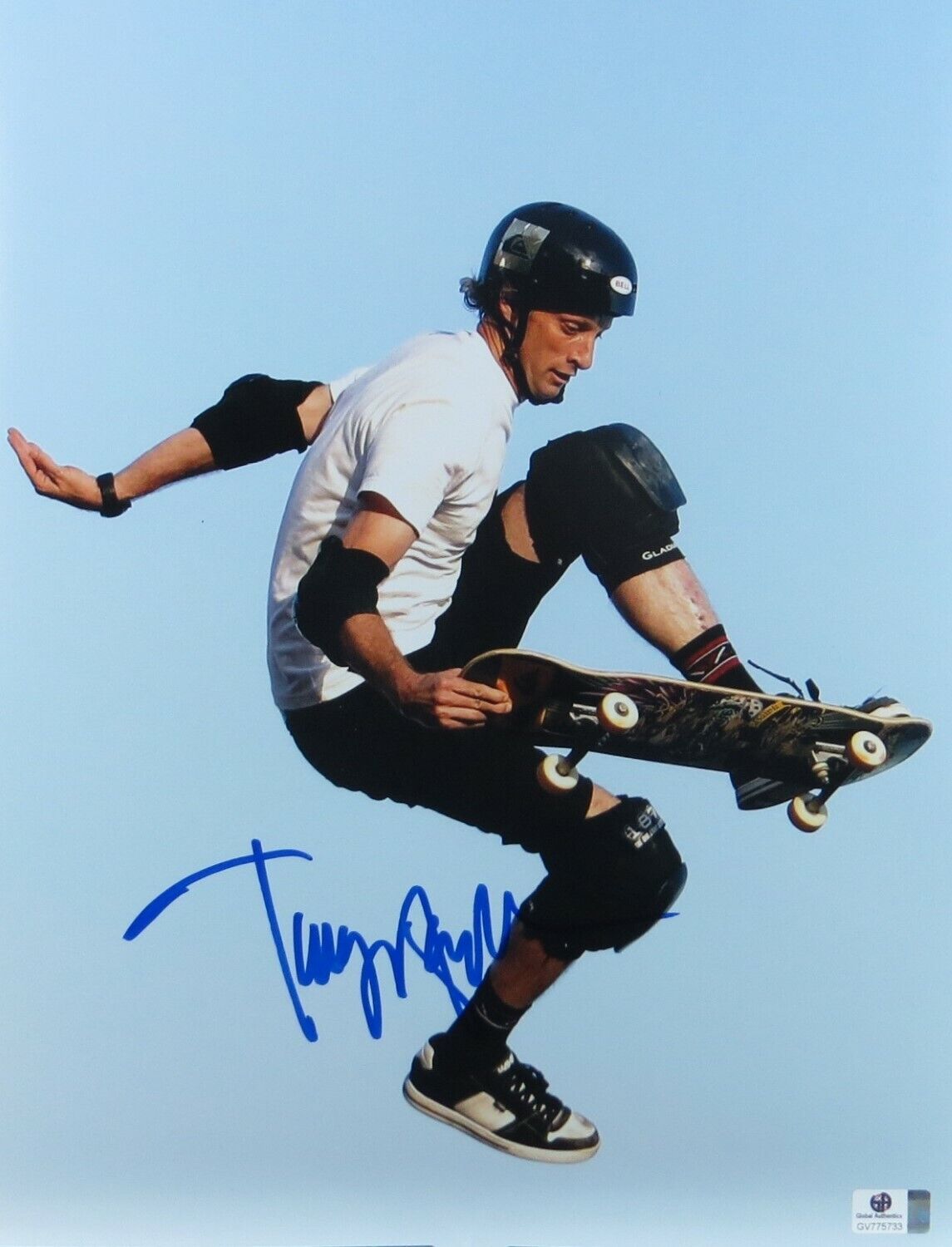 Tony Hawk Signed Autographed 11X14 Photo Poster painting Skateboarding Air Sky Shot GV775733