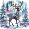 Diamond Painting-DIY Crystal Rhinestone Christmas Elk