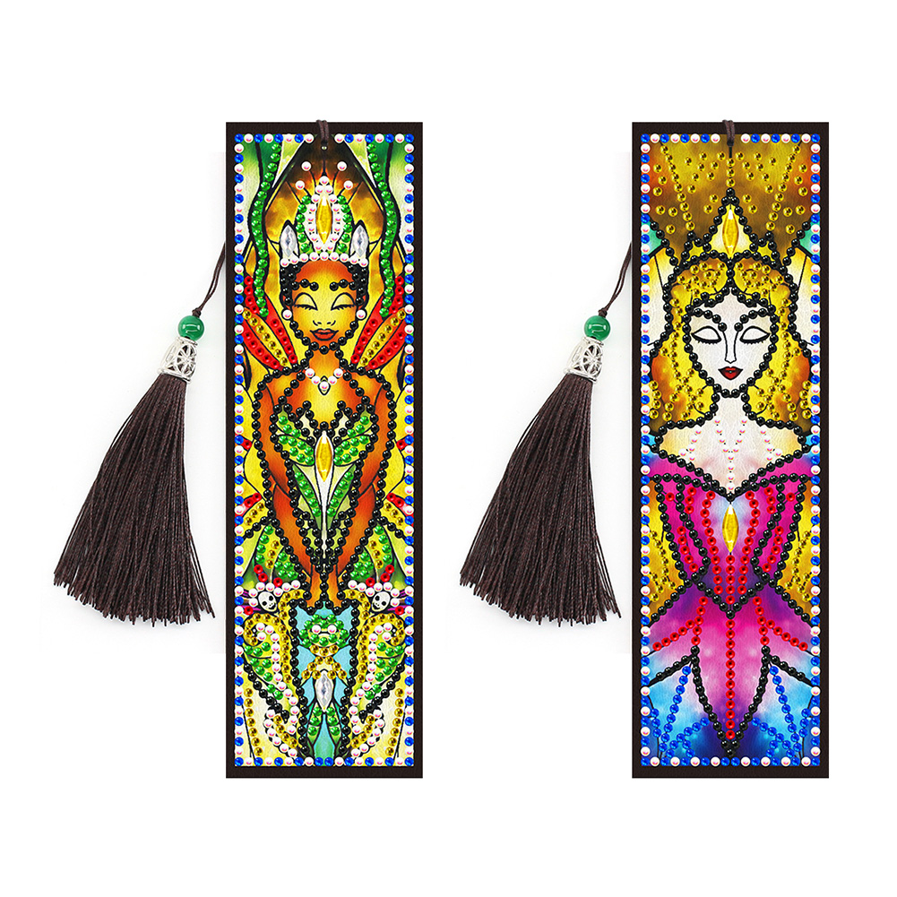 

2xGirl-DIY Creative Diamond Tassel Bookmark, 501 Original