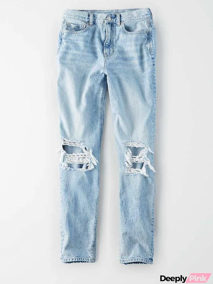 Street Ripped Straight Jeans