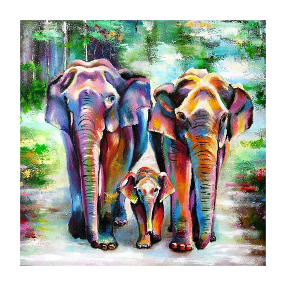 

Elephant - Round Drill Diamond Painting - 30*30CM, 501 Original