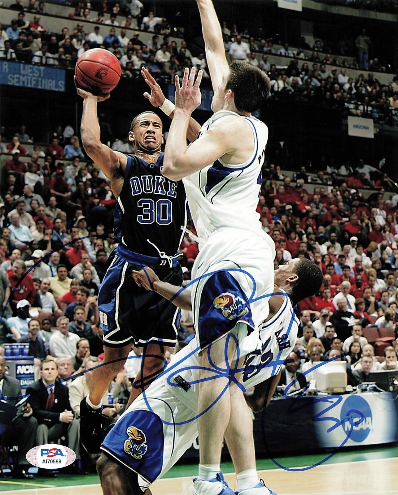 Dahntay Jones signed 8x10 Photo Poster painting PSA/DNA Duke Blue Devils Autographed