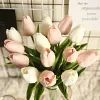 Single Head Mini Tulip PU Texture Artificial Flower 