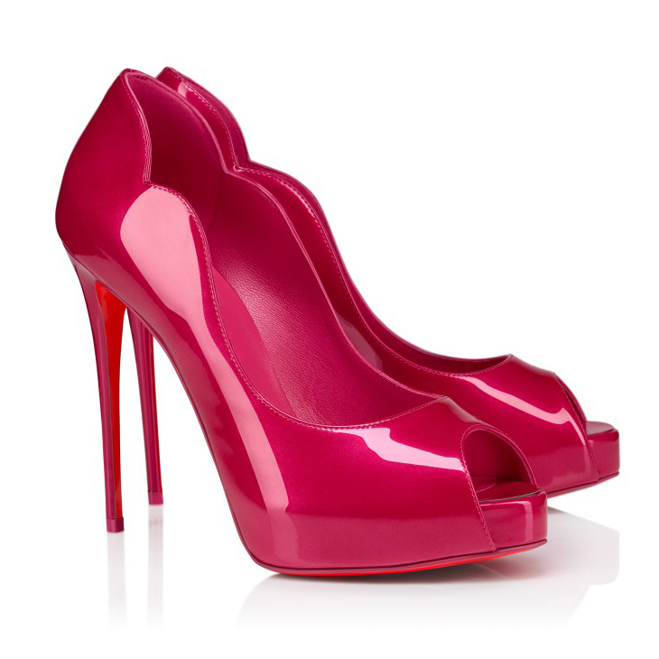 130mm Women's Stiletto Pointed Toe Water Platform Shoes Red Bottom High Heel-MERUMOTE