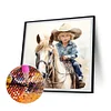 Diamond Painting-DIY Full Round Drill Cowboy