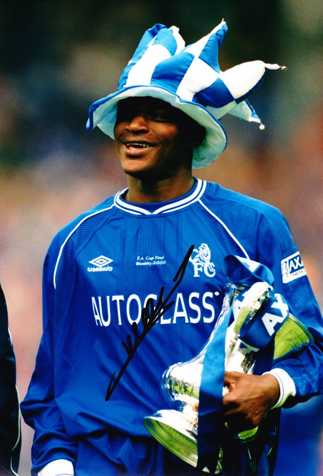 Marcel Desailly Signed 12X8 Photo Poster painting Autograph CHELSEA & France AFTAL COA (1868)