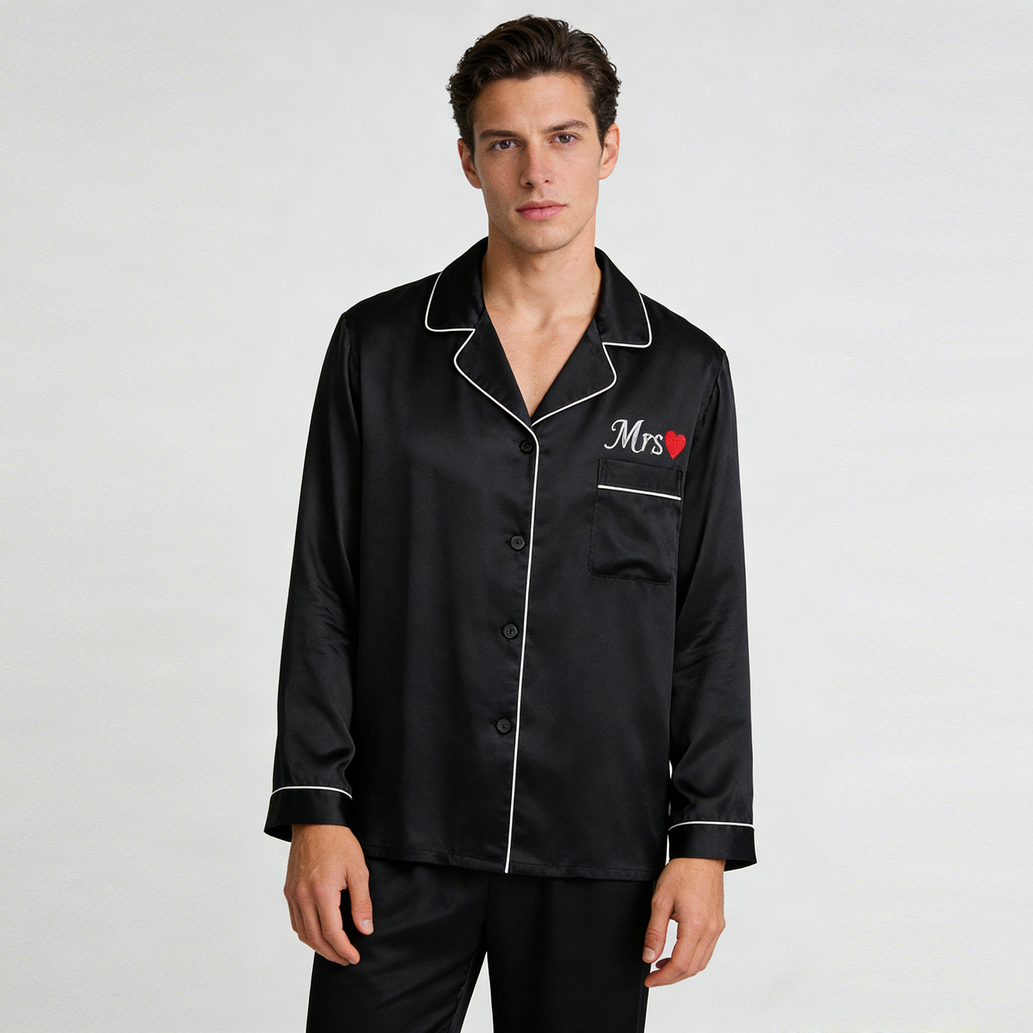 Men's Romantic Vibes Silk Pajamas REAL SILK LIFE