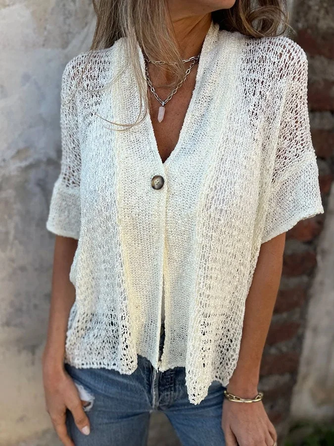 Women'S Casual Knitted Cardigan