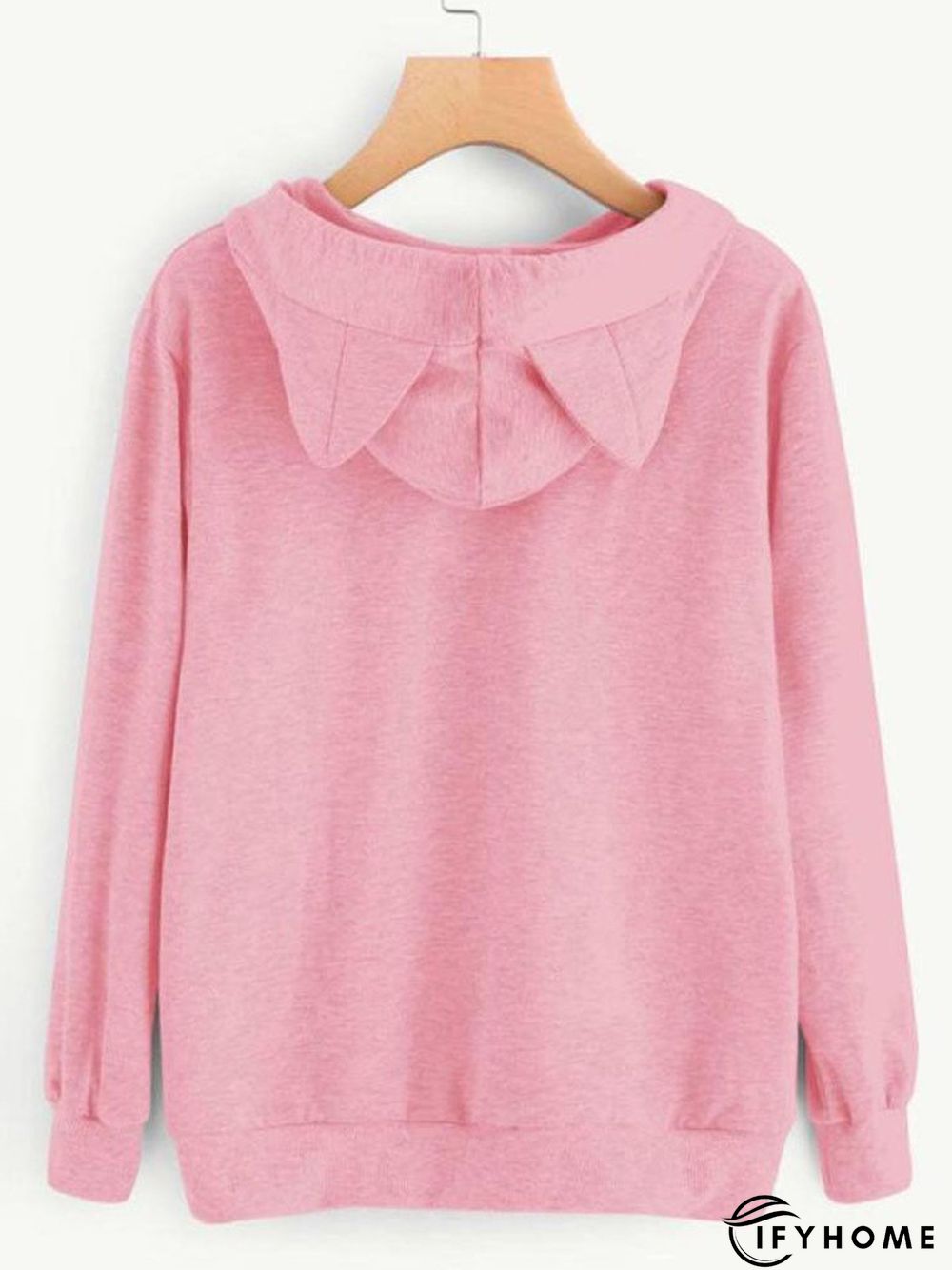 Long Sleeve Cat Printed Hoodie | IFYHOME