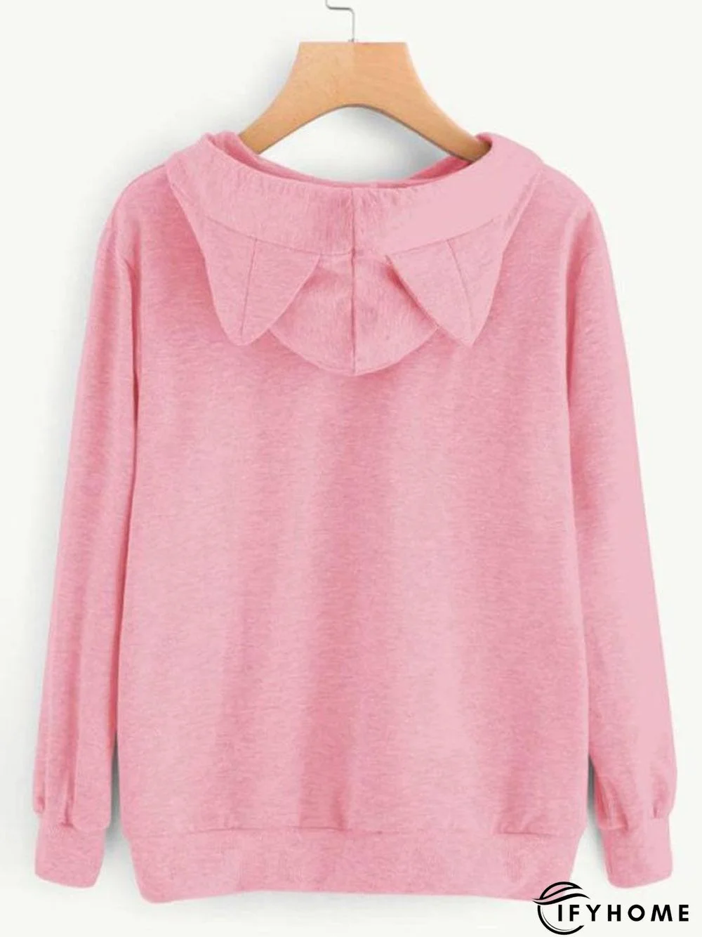 Long Sleeve Cat Printed Hoodie | IFYHOME