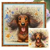 (Multi-Style) Colored Pencil Cat And Dog-11CT Stamped Cross Stitch 45*45cm/17.72*17.72in
